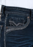 Holt Mens Índigo Slim Boot Cut Jeans